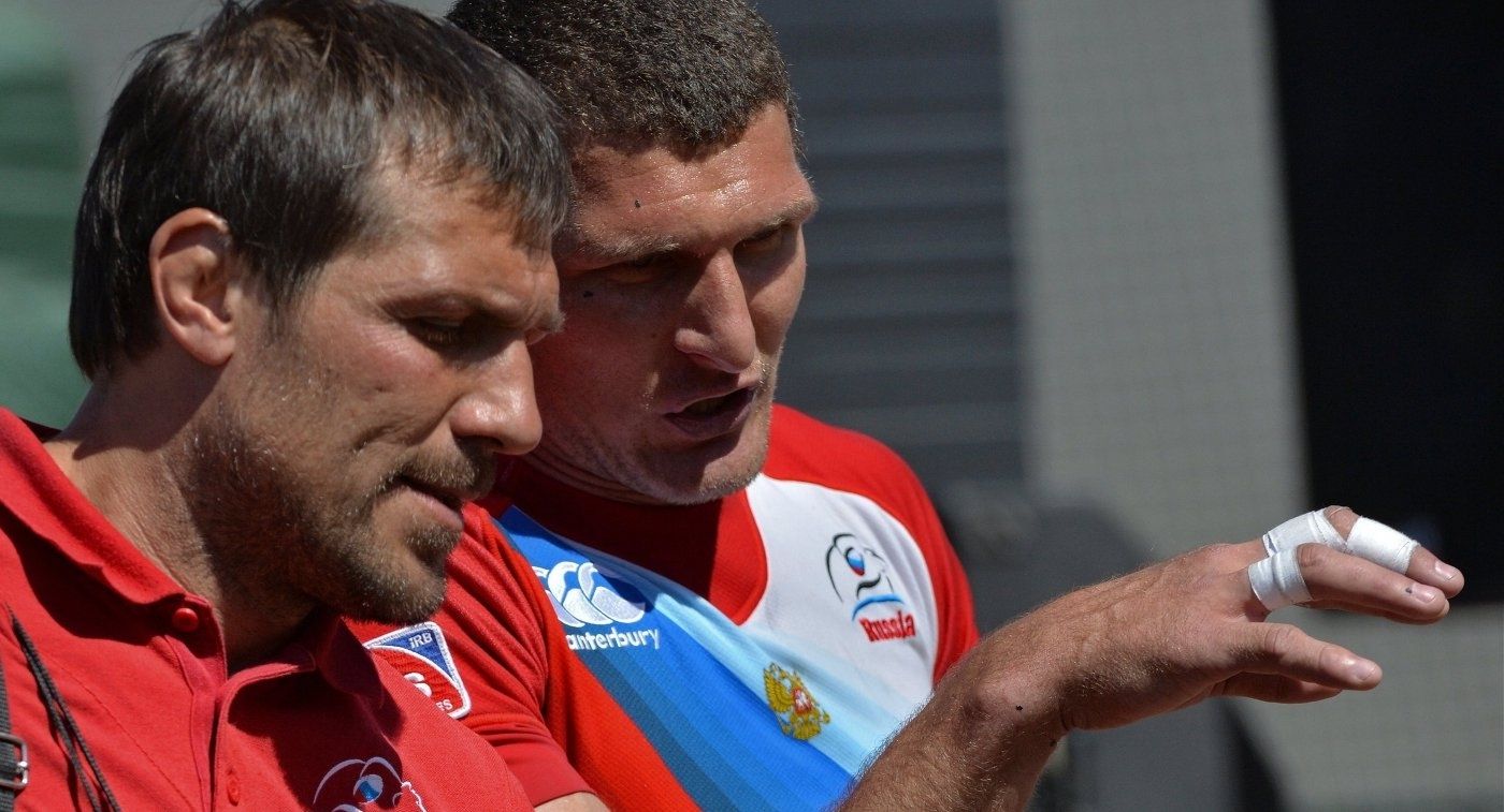 Тренер сборной по регби-7 Сорокин